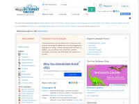 Desktop screenshot for thefreedictionary.com