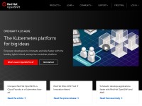 Desktop screenshot for openshift.com