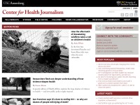 Desktop screenshot for centerforhealthjournalism.org
