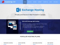 Desktop screenshot for hosting.ca