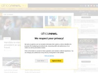 Desktop screenshot for africanews.com
