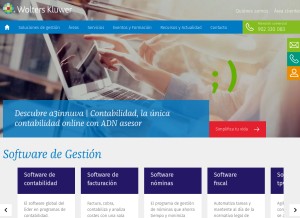 How a3software.com looks like on a tablet such as an iPad.