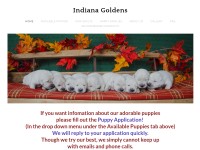 Desktop screenshot for indianagoldens.com