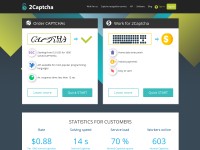 Desktop screenshot for 2captcha.com