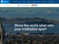 Desktop screenshot for bepress.com