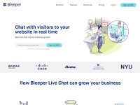 Desktop screenshot for bleeper.io