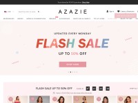 Desktop screenshot for azazie.com