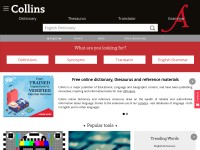 Desktop screenshot for collinsdictionary.com