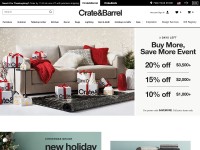 Desktop screenshot for crateandbarrel.com