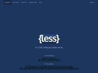 Desktop screenshot for lesscss.org