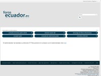 Desktop screenshot for forosecuador.ec