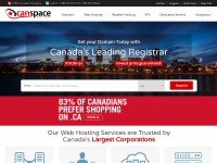 Desktop screenshot for canspace.ca