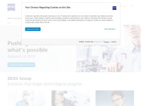 Desktop screenshot for zeiss.com
