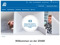 Desktop screenshot for zhaw.ch