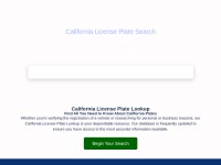 Desktop screenshot for calicenseplate.com