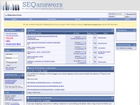 Desktop screenshot for seqanswers.com