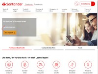 Desktop screenshot for santander.de