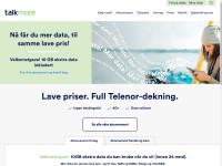 Desktop screenshot for talkmore.no