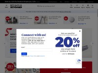 Desktop screenshot for bedbathandbeyond.com