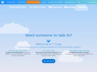 Desktop screenshot for 7cups.com