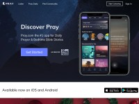 Desktop screenshot for pray.com