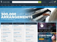 Desktop screenshot for musicnotes.com