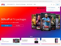 Desktop screenshot for sky.com