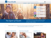 Desktop screenshot for peacehealth.org
