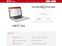 Desktop screenshot for pdfescape.com