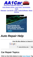 How aa1car.com looks like on a mobile device such as an iPhone.