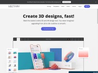 Desktop screenshot for vectary.com