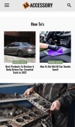 How aaaccessory.com looks like on a mobile device such as an iPhone.