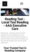 How aaaexecutivecars.co.uk looks like on a mobile device such as an iPhone.