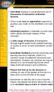How aaamath.com looks like on a mobile device such as an iPhone.