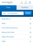 How aacargo.com looks like on a mobile device such as an iPhone.
