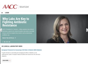How aacc.org looks like on a tablet such as an iPad.