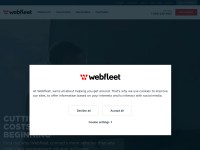Desktop screenshot for webfleet.com