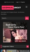 How aagmaaluncut.com looks like on a mobile device such as an iPhone.