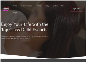 How aakritisingh.in looks like on a tablet such as an iPad.