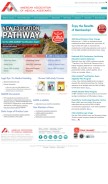 How aama-ntl.org looks like on a mobile device such as an iPhone.
