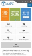 How aapc.com looks like on a mobile device such as an iPhone.