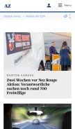 How aargauerzeitung.ch looks like on a mobile device such as an iPhone.