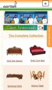 How aarsunwoods.com looks like on a mobile device such as an iPhone.
