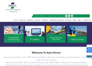 How aarviencon.com looks like on a tablet such as an iPad.