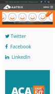 How aatrix.com looks like on a mobile device such as an iPhone.