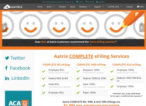 How aatrix.com looks like on a tablet such as an iPad.