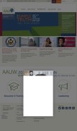 How aauw.org looks like on a mobile device such as an iPhone.