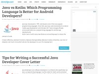 Desktop screenshot for javatips.net