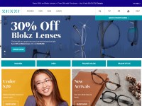 Desktop screenshot for zennioptical.com