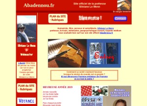 How abadennou.fr looks like on a tablet such as an iPad.